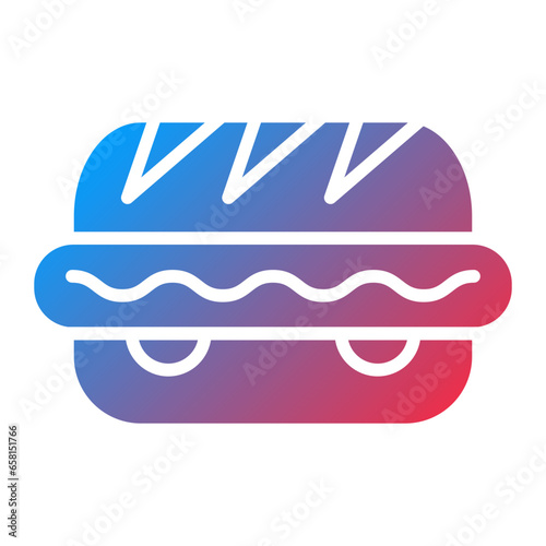 Vector Design Hot Dog Icon Style