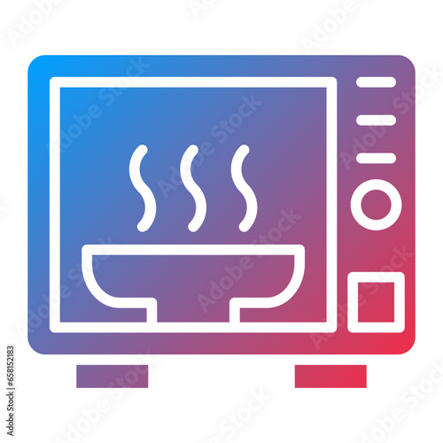 Vector Design Microwave Oven Icon Style