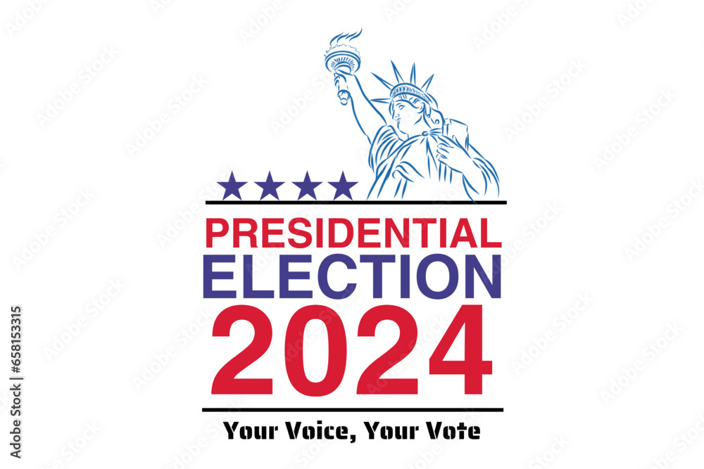 2024 USA Presidential Election : Vote, Liberty, Vibrant Campaign