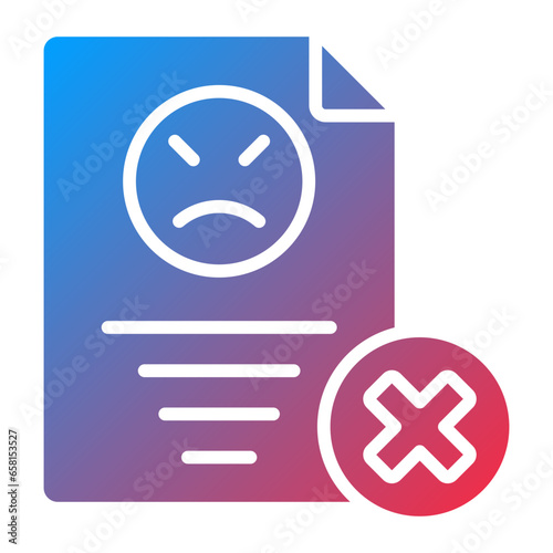 Vector Design Complaint Icon Style
