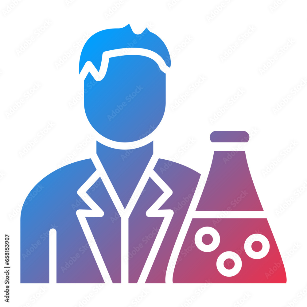 Vector Design Chemist Icon Style Vector Design Chemist Icon Style
