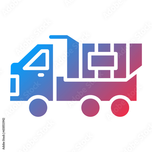 Vector Design Dump Truck Icon Style