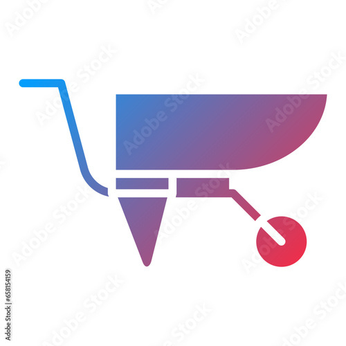 Vector Design Wheelbarrow Icon Style