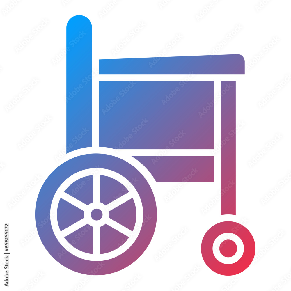 Vector Design Wheelchair Icon Style Vector Design Wheelchair Icon Style