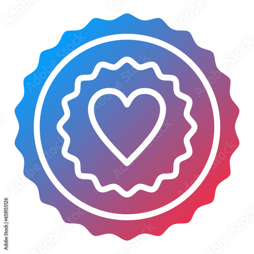 Vector Design Charity Stamp Icon Style