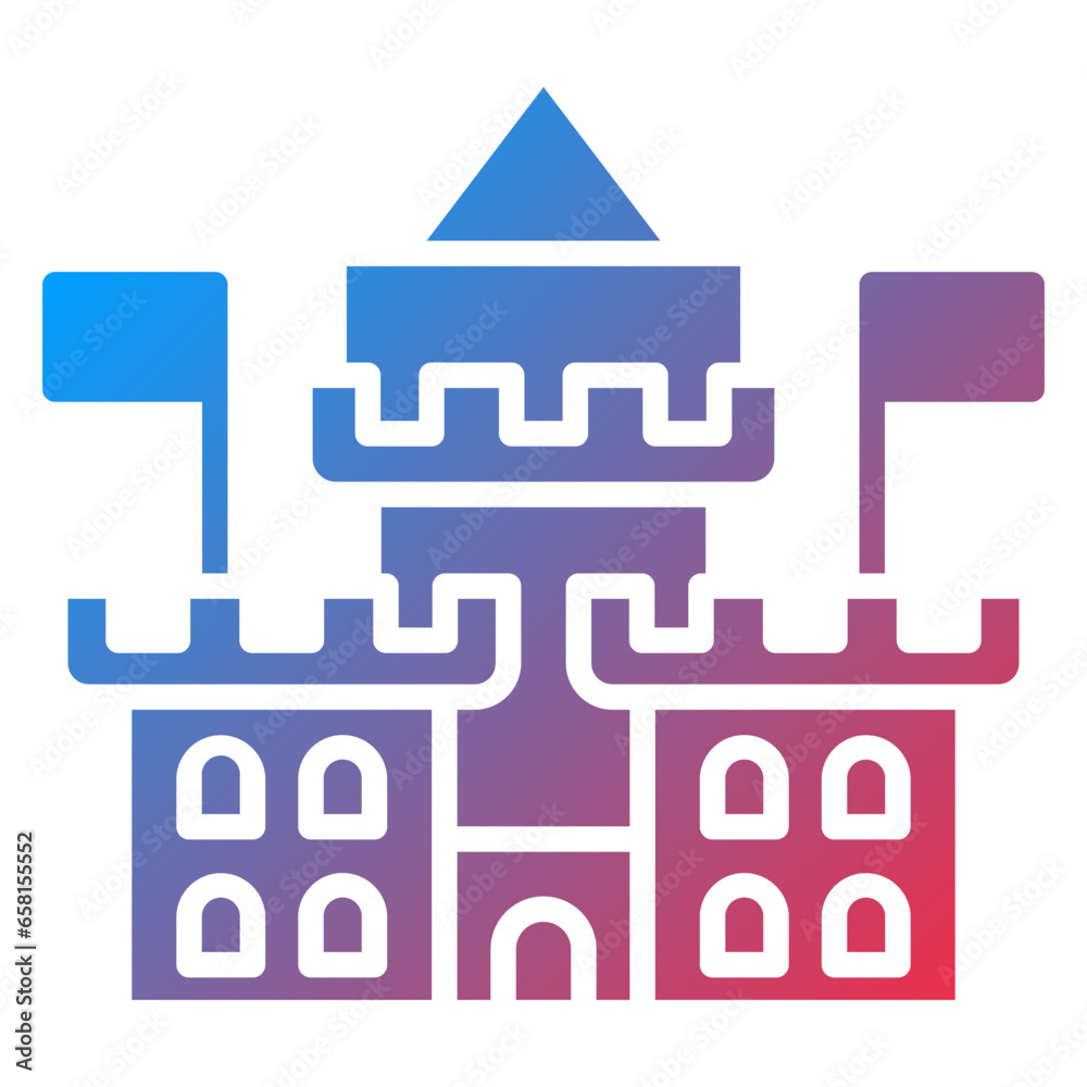 Vector Design Castle Icon Style Vector Design Castle Icon Style
