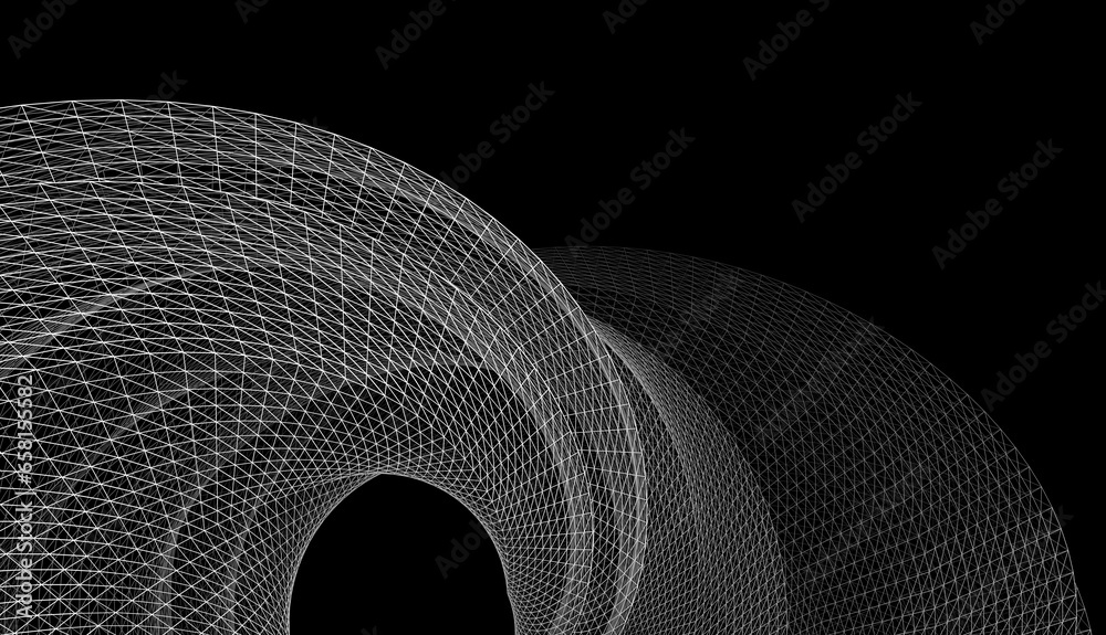Abstract geometric background 3d rendering - obrazy, fototapety, plakaty 