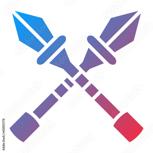 Vector Design Spear Icon Style