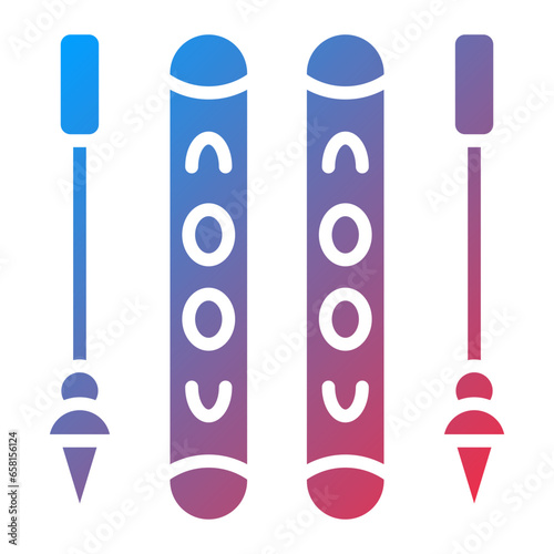 Vector Design Skis Icon Style