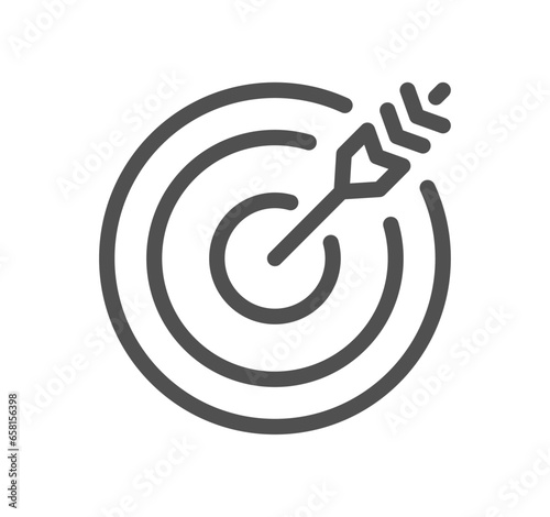 Core values as trust related icon outline and linear vector.