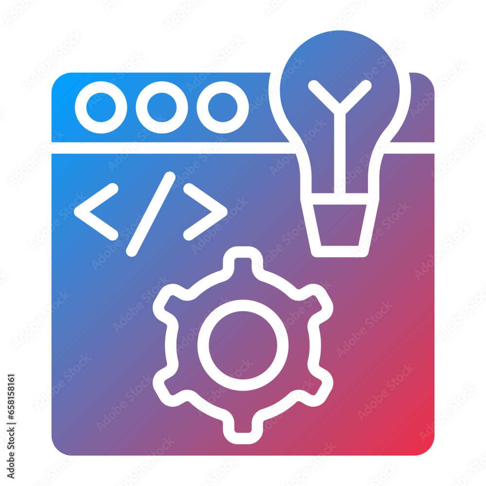 Fototapeta premium Vector Design Dev Environment Icon Style