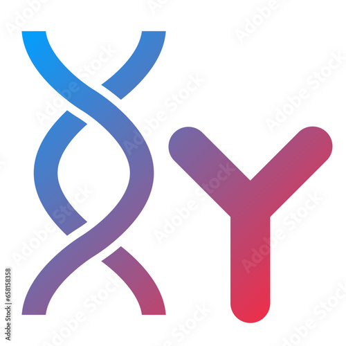 Vector Design Chromosome Icon Style