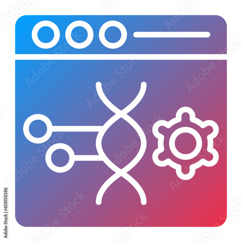 Vector Design Genetic Engineering Icon Style