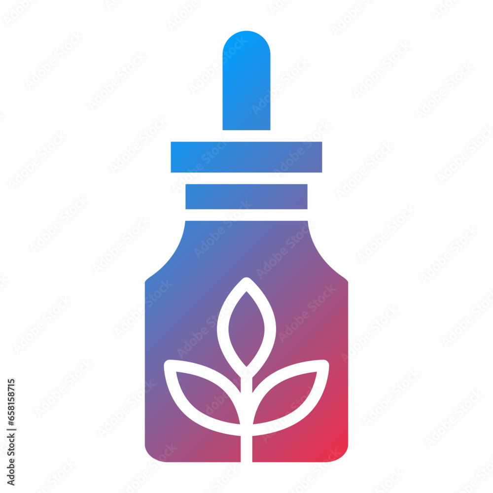 Fototapeta premium Vector Design Cbd E Liquid Icon Style
