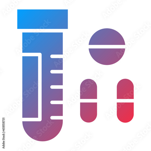 Vector Design Drug Test Icon Style