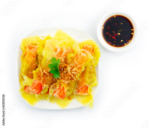 Dumplings Pork patty and Crab Stick