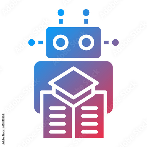 Vector Design Machine Learning Icon Style