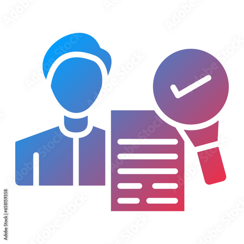 Vector Design Background Check Icon Style