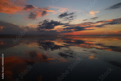 Sunset reflection on Lake Tohopekaliga photo