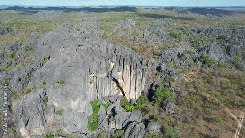 Aerial footage of Chillagoe Queensland Australia photo