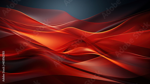 Digital Art of Red Liquid Paint Wavy or Curvy Gel Texture Abstract Art Background
