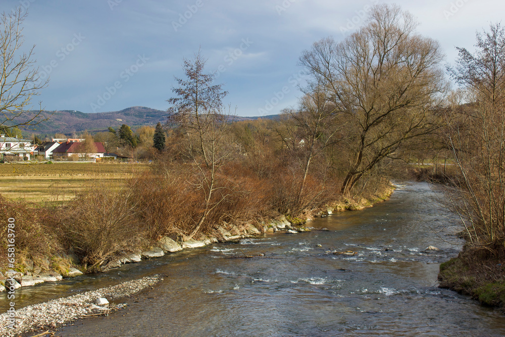  river Pitten in Bad Erlach in Lower Austria