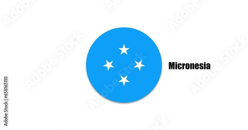 Flag of Micronesia. Caroline Islands
 photo