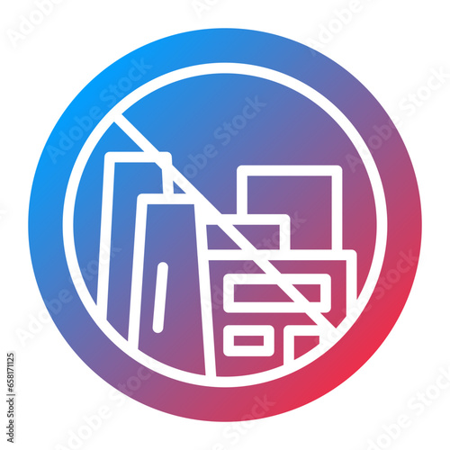 No Fossil Fuels Icon Style
