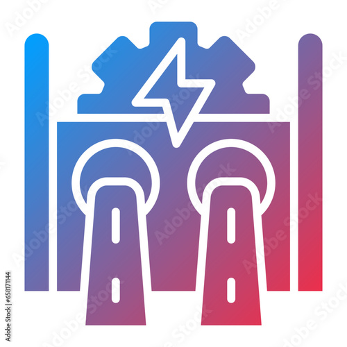 Hydroelectricity Icon Style