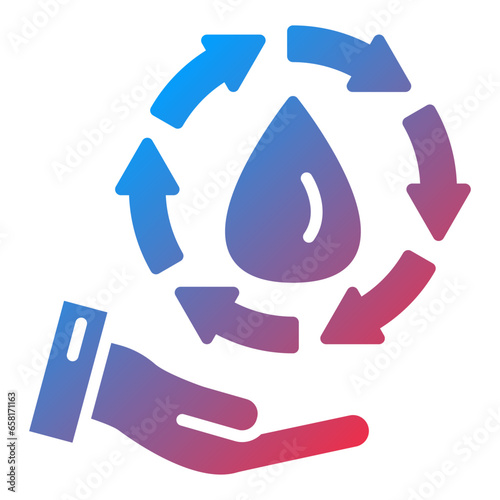 Save Water Icon Style