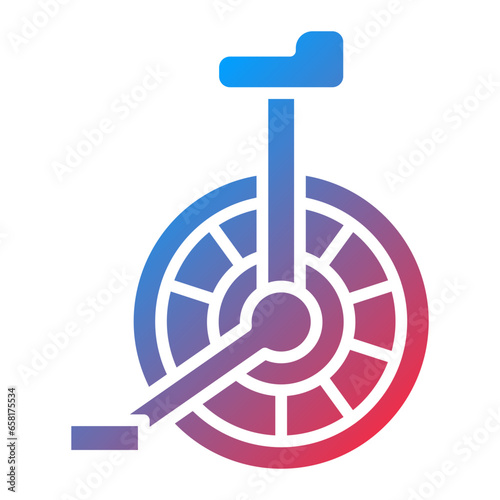 Unicycle Icon Style