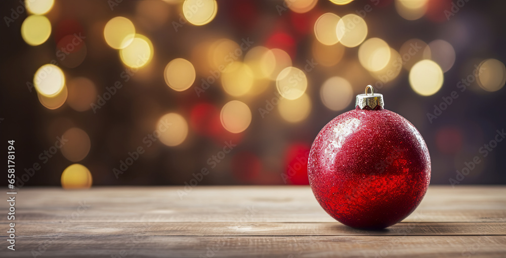 Decorated Christmas ball closeup, perfect for festive events and marketing materials, copy space Decorated Christmas ball closeup, perfect for festive events and marketing materials, copy space