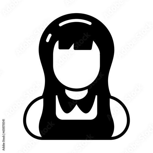 Nanny icon in vector. Illustration