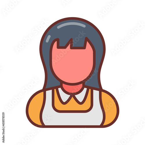 Nanny icon in vector. Illustration