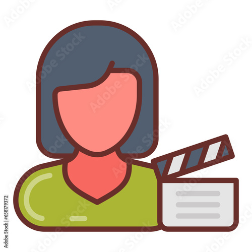 Director icon in vector. Illustration