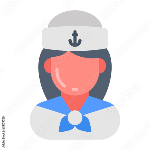 Sailor icon in vector. Illustration