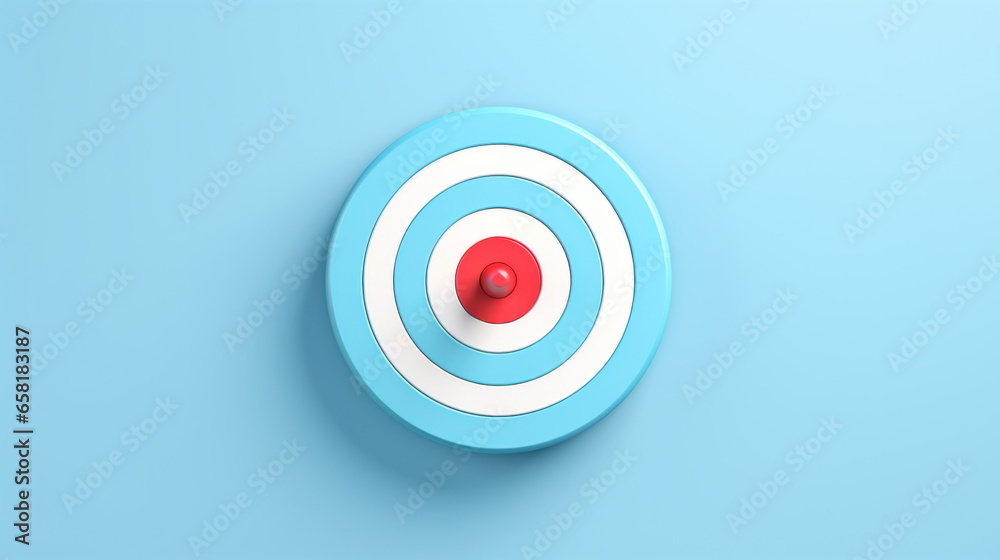 Target icon for seo or target marketing symbol against a blue background Target icon for seo or target marketing symbol against a blue background