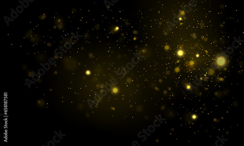 Texture background abstract black and white or silver Glitter and elegant for Christmas. Dust white. Sparkling magical dust particles. Magic concept. Abstract background with bokeh effect. Vector © Little Monster 2070