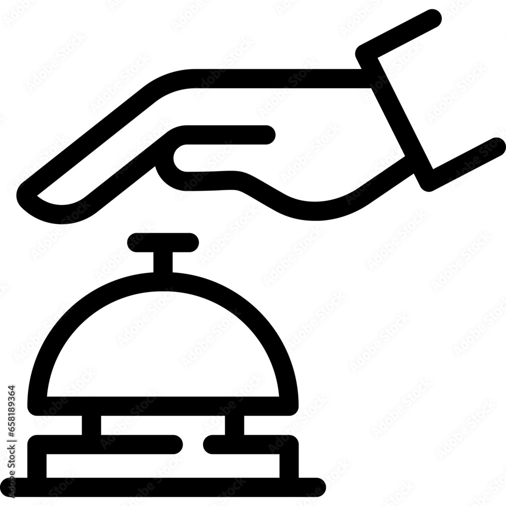 Reception Bell Icon Reception Bell Icon