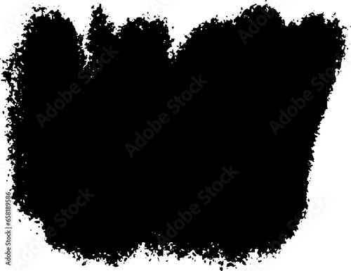 Abstract grunge texture shape, brush stroke, vector distressed texture.