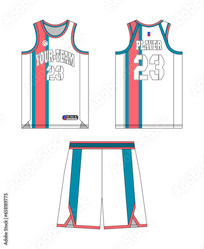 Basketball jersey template design, basketball uniform mockup design, vector sublimation sports apparel design, jersey basketball ideas.