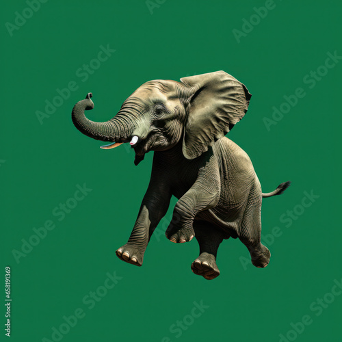 Jumping Elephant