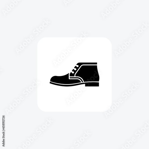Suede Chukka Desert Boots Shoes and footwear line    Icon set isolated on white background line  vector illustration Pixel perfect

