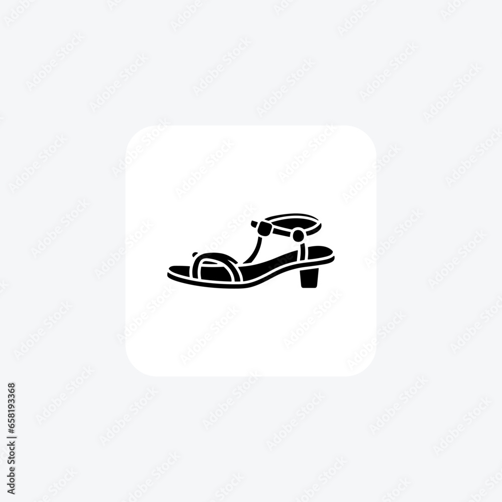 Orange Jelly Sandals Women's Fashionable Shoes and footwear line Icon set isolated on white background line vector illustration Pixel perfect Orange Jelly Sandals Women's Fashionable Shoes and footwear line Icon set isolated on white background line vector illustration Pixel perfect