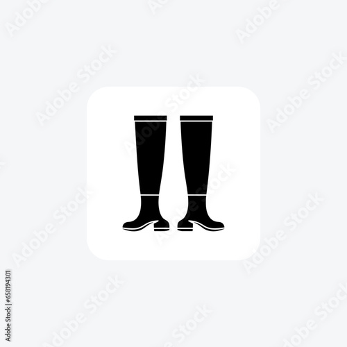 Blue Suede Slippers Women's Shoes and footwear Flat Color Icon set isolated on white background flat color vector illustration Pixel perfect