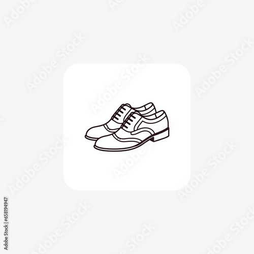 Golden Chelsea Boots Shoes and footwear Flat Color Icon set isolated on white background flat color vector illustration Pixel perfect
