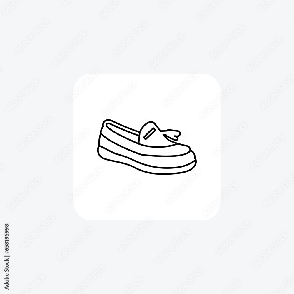 Tassel Loafers Leather Shoes and footwear line Icon set isolated on white background line vector illustration Pixel perfect
Tassel Loafers Leather Shoes and footwear line Icon set isolated on white background line vector illustration Pixel perfect