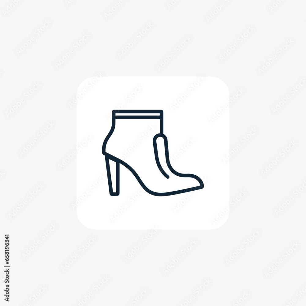 Crystal-Embellished ankle Shoes and footwear line Icon set isolated on white background vector illustration Pixel perfect Crystal-Embellished ankle Shoes and footwear line Icon set isolated on white background vector illustration Pixel perfect