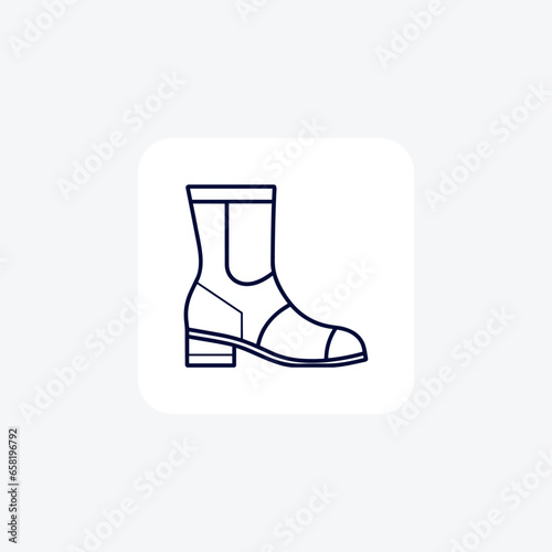 Patchwork  Women's Shoes and footwear line Icon set isolated on white background vector illustration Pixel perfect