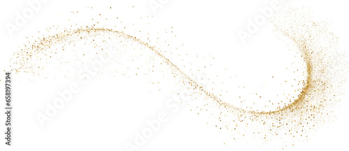Bild auf Leinwand Gold Glitter shiny swirl